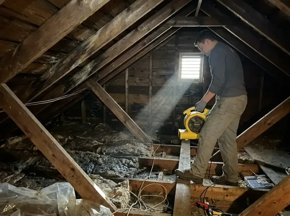 attic-water-damage-drying-proc-007 — frequently asked questions, Emergency Water Extraction & 24/7 Flood Response in Mundele…
